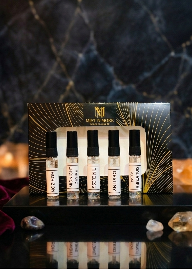 Men's Perfume Sample Set | 5ml Travel Size Luxury Fragrance Testers | 5-Piece Scent Discovery Kit