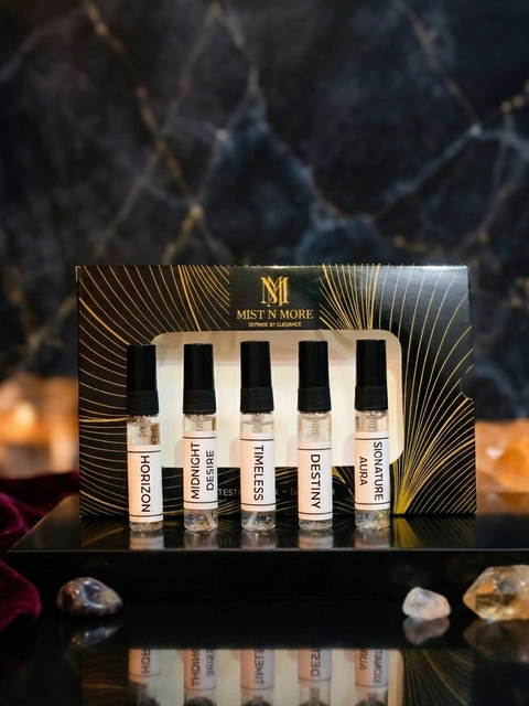 Men's Perfume Sample Set | 5ml Travel Size Luxury Fragrance Testers | 5-Piece Scent Discovery Kit