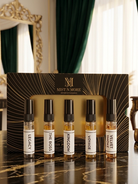 Men's Perfume Sample Set | 5ml Travel Size Luxury Fragrance Testers | 5-Piece Scent Discovery Kit
